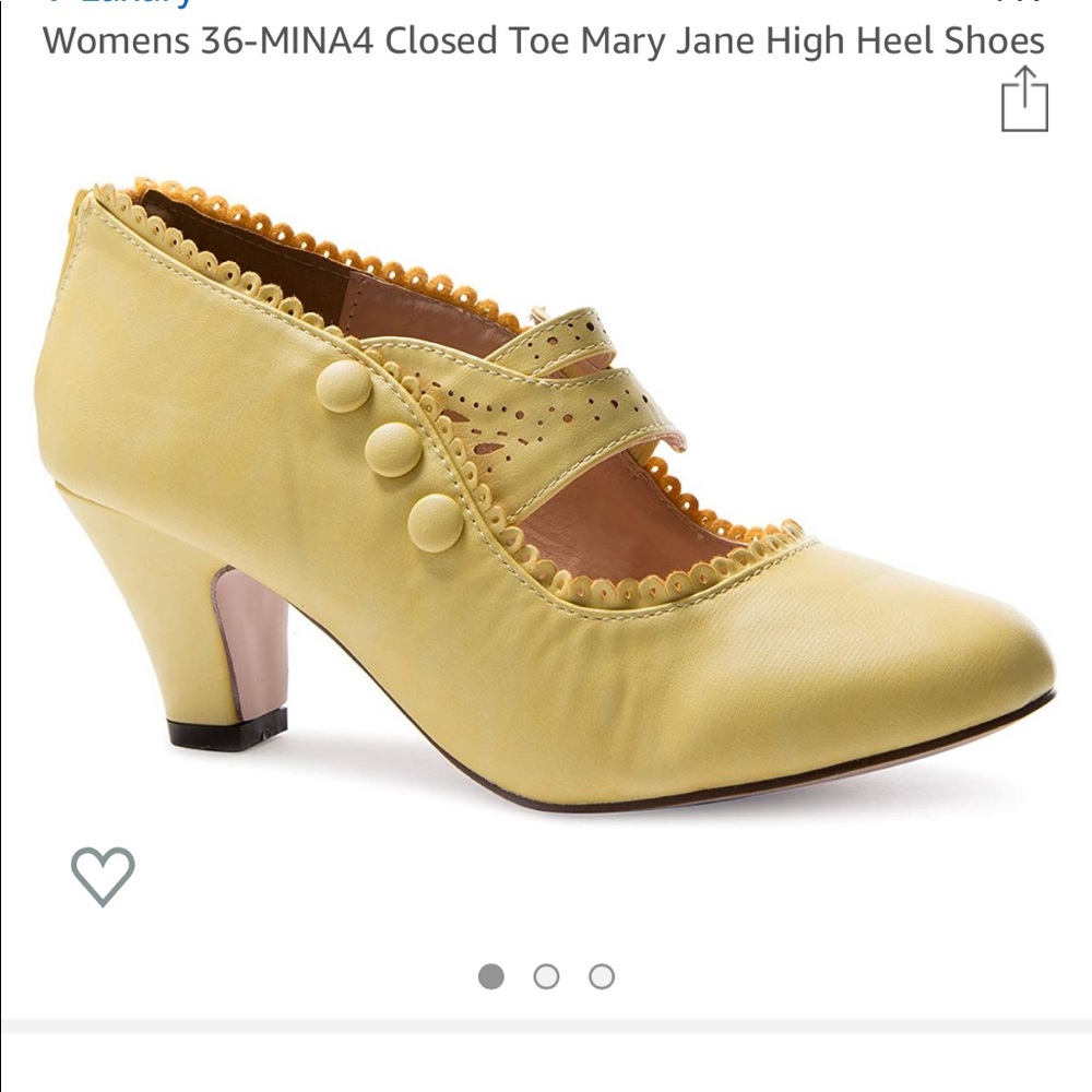 Chase + Chloe yellow shoes
